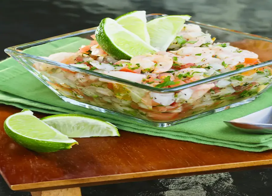 Ceviche de gambas facile