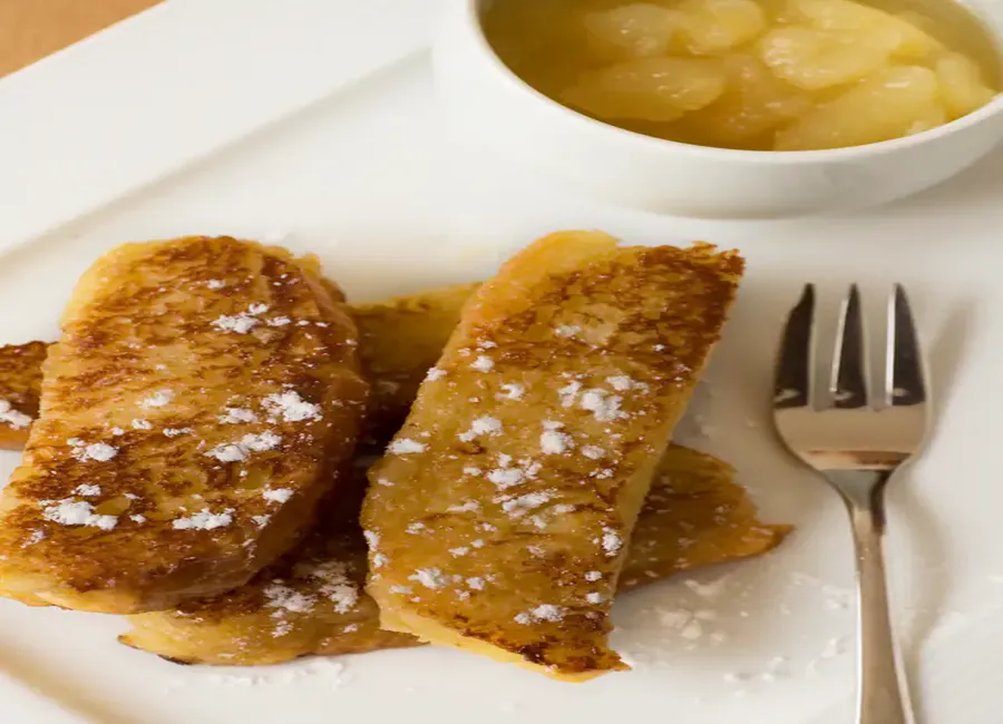 Brioche perdue à la compote de pommes