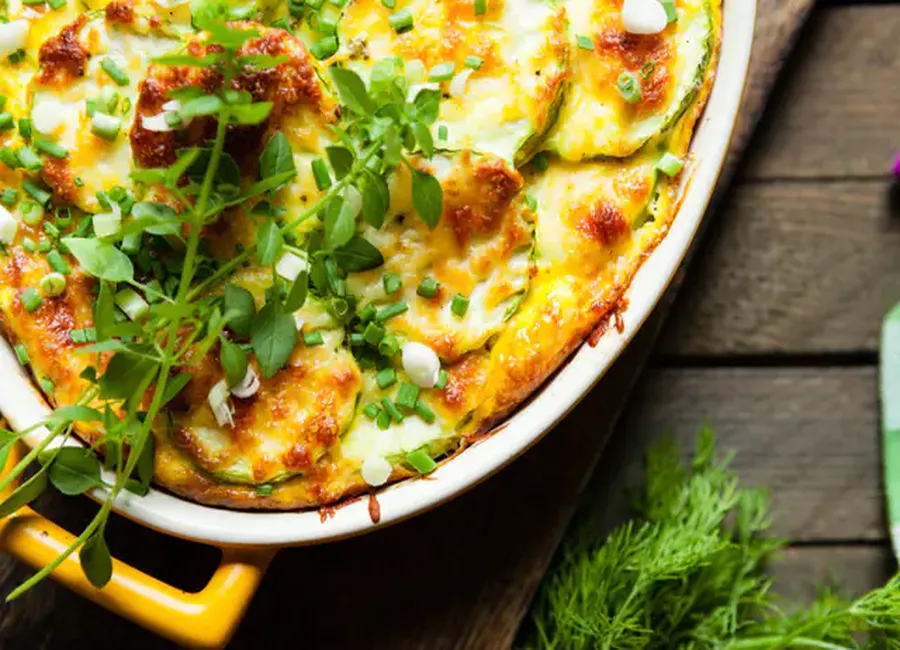 Gratin de courgettes et de pommes de terre au curry