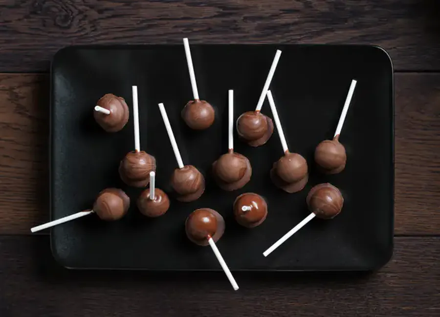 Sucettes au chocolat