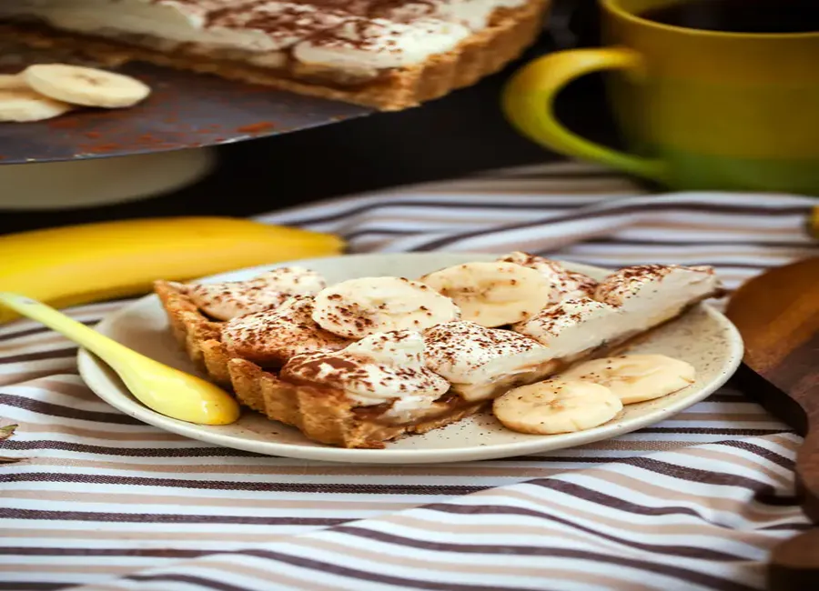 Tarte flambée banane chocolat