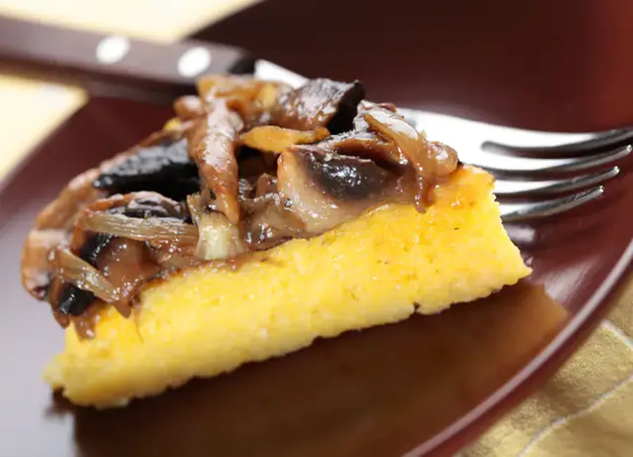 Polenta aux trois champignons