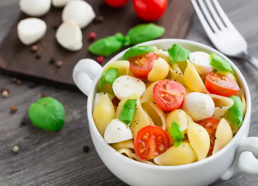 Salade de pâtes au basilic