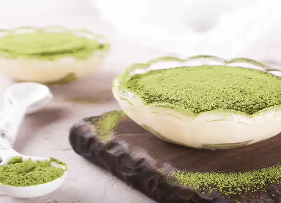 Tiramisu au thé matcha et au citron bergamote