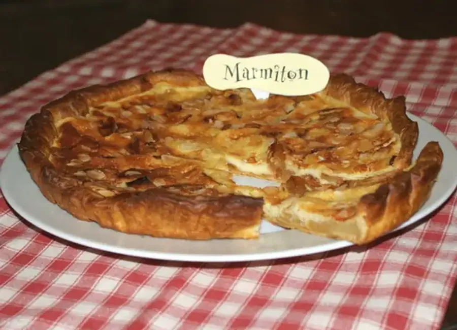 Tarte normande aux pommes caramélisées
