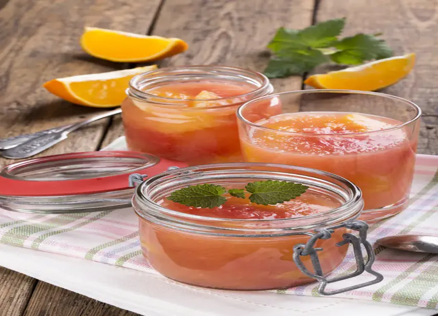 Confiture de pamplemousse à l'agar-agar