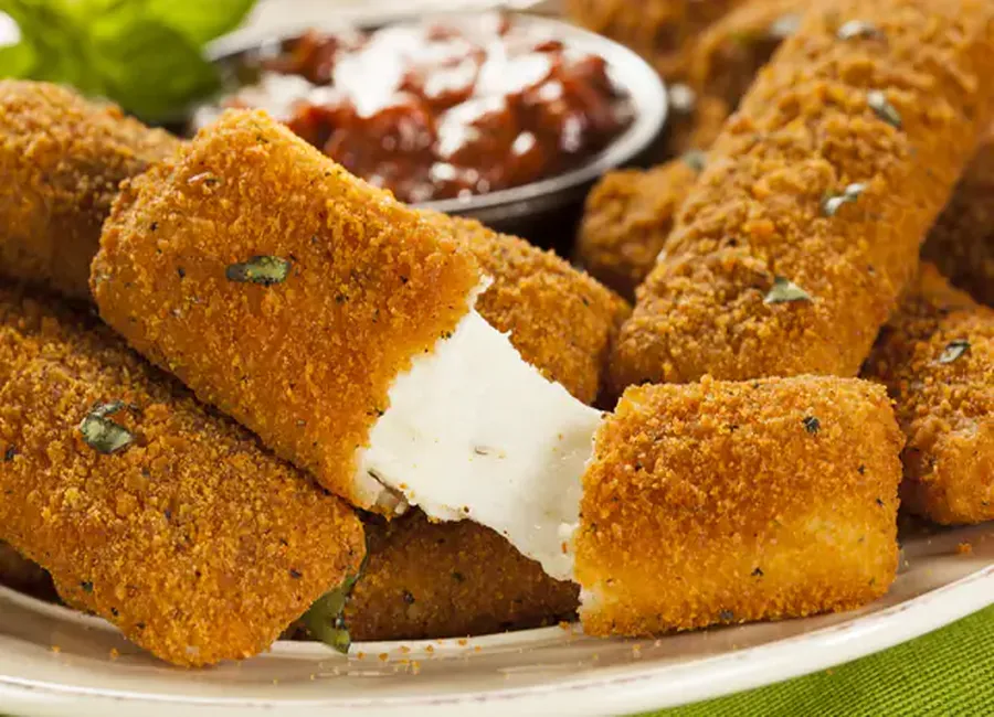 Sticks crousti-fondants à la mozzarella