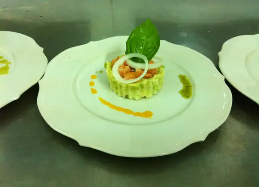 Mousse d'avocats au saumon fumé
