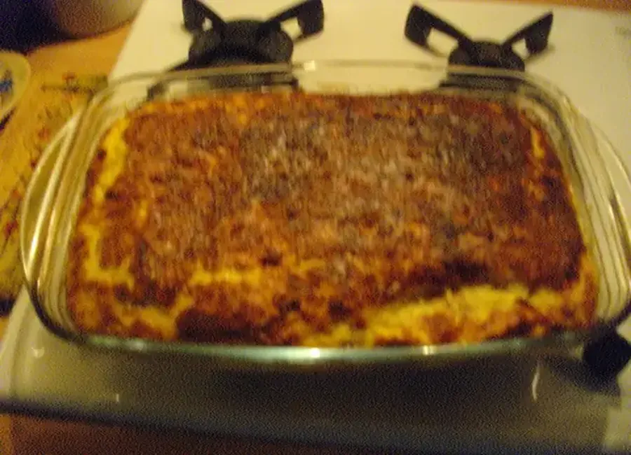 Gratin de pain perdu salé