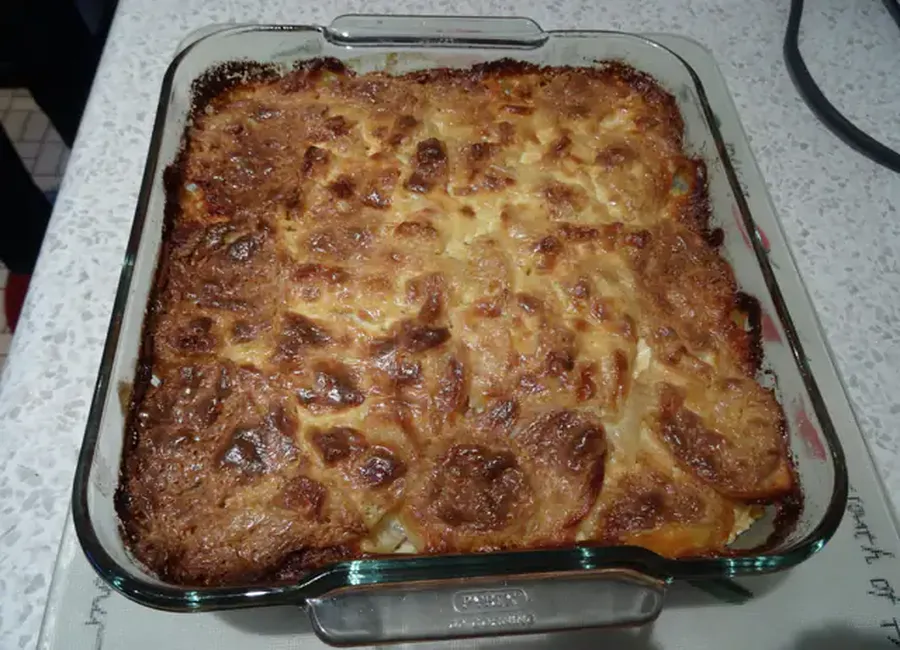 Le gratin d'andouille et de pommes de terre de daniel