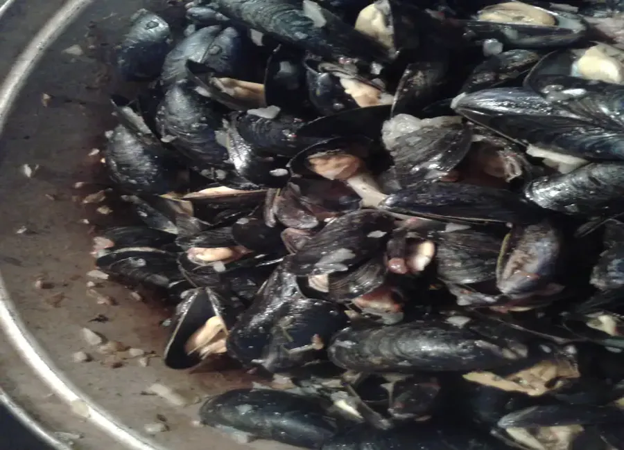 Moules à la chair à saucisse, aux tomates et aux piments