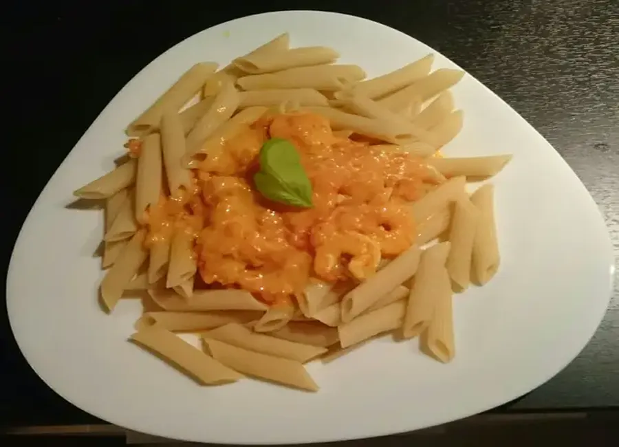 Pâtes aux crevettes