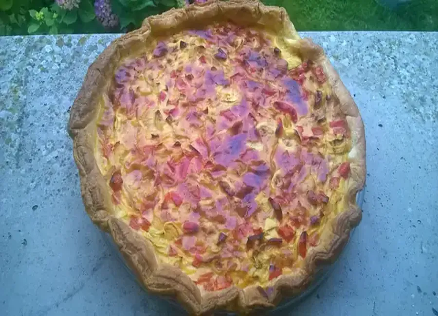 Tarte aux légumes façon cheesecake
