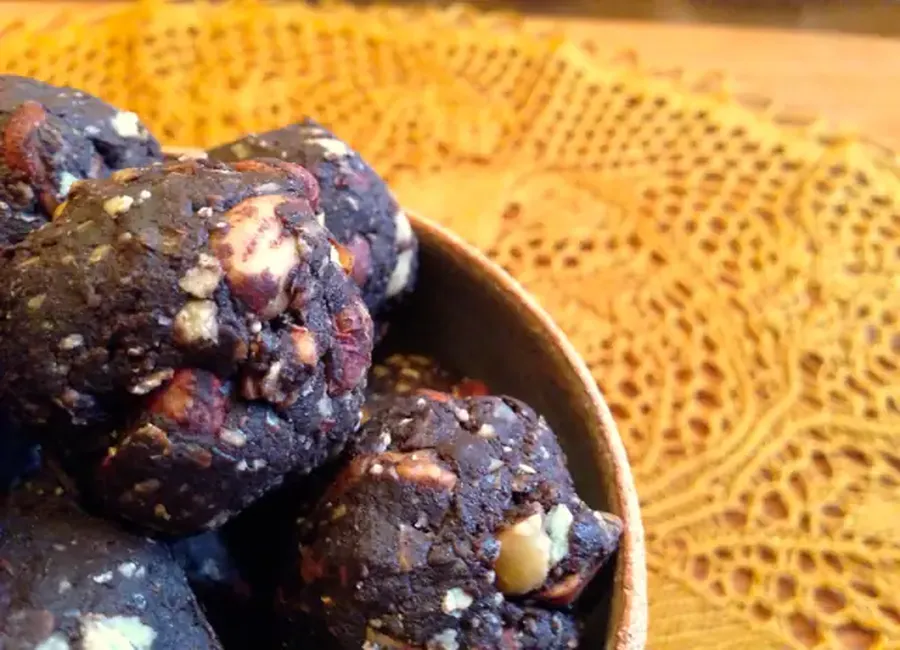Bouchées pralinées au sarrasin cru