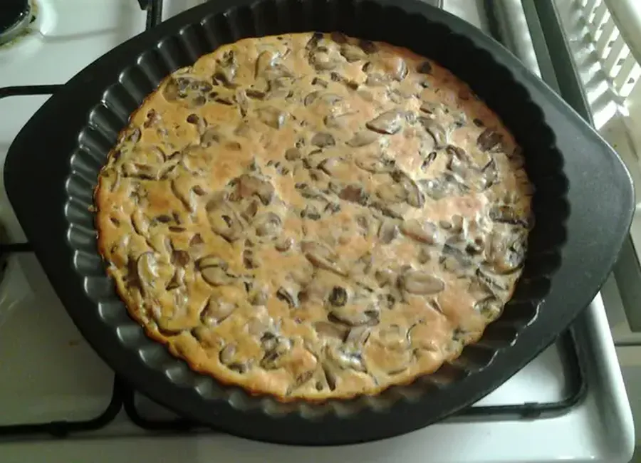 Quiche sans pâte au lard fumé
