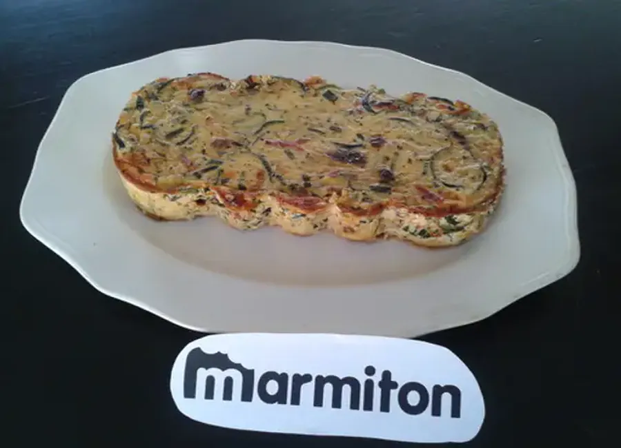 Flan de courgettes et tomates séchées