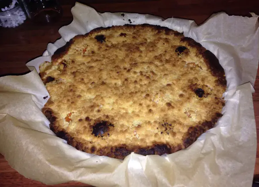 Streusel aux abricots