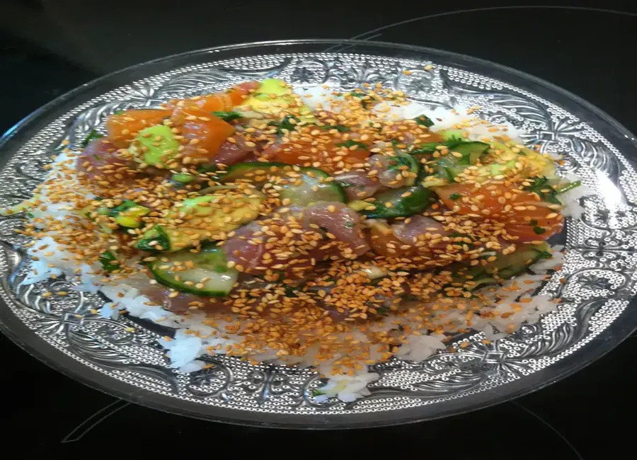 Chirashi thon et saumon