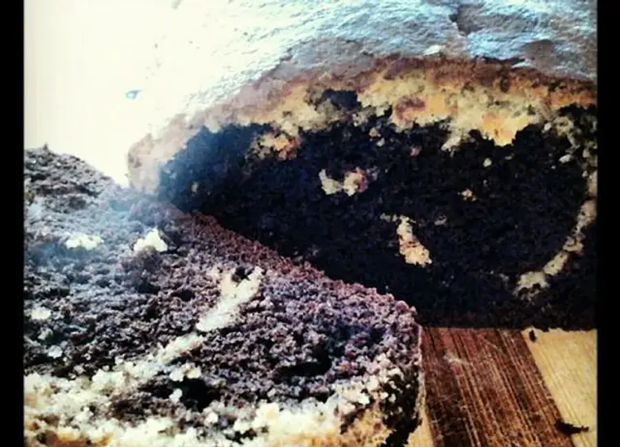 Cake marbré vanille et cacao amer