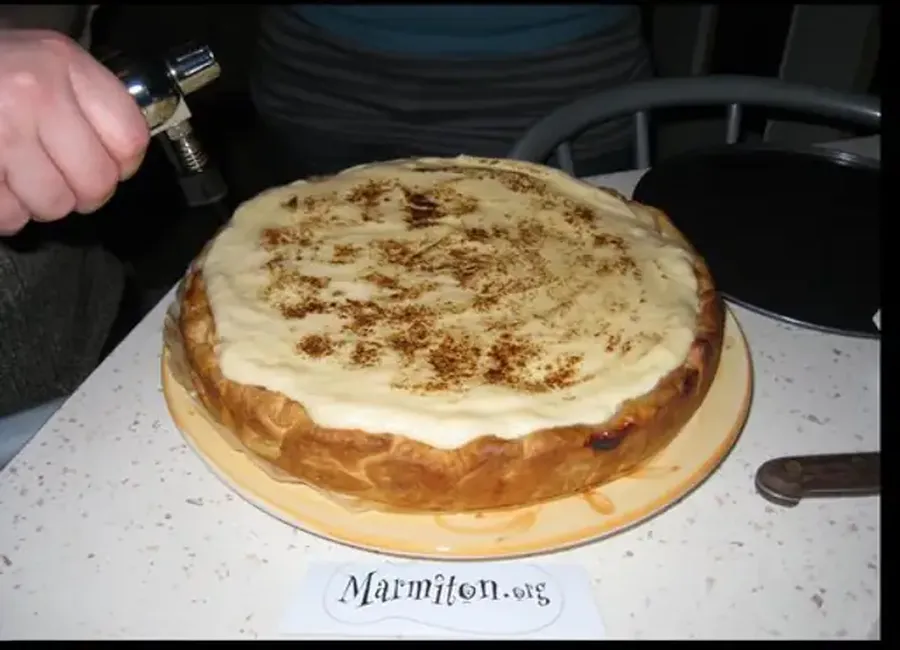 Tarte aux pommes à la crème chiboust