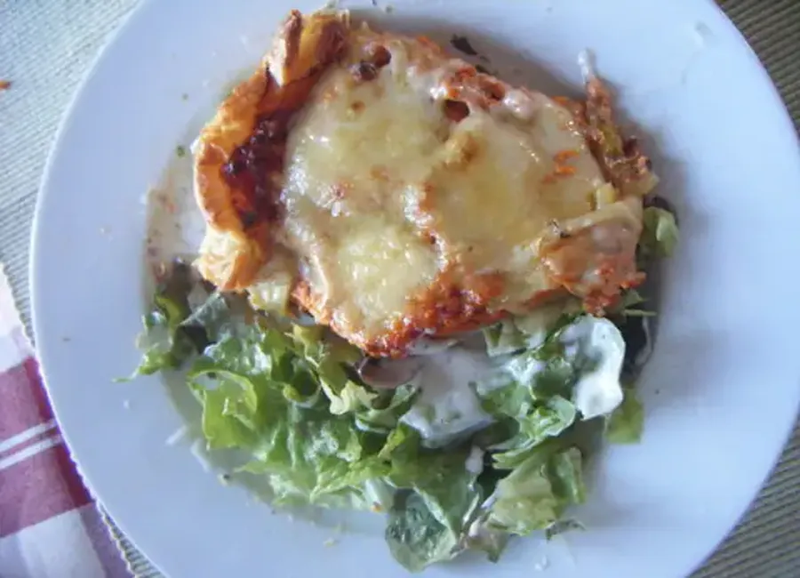 Tarte aux tomates, courgettes et fromage à raclette