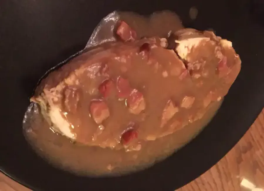 Filet de dinde, sauce moutarde et vinaigre balsamique