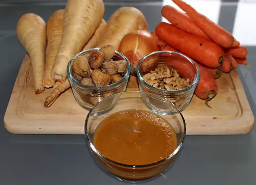 Soupe panais & carottes aux figues