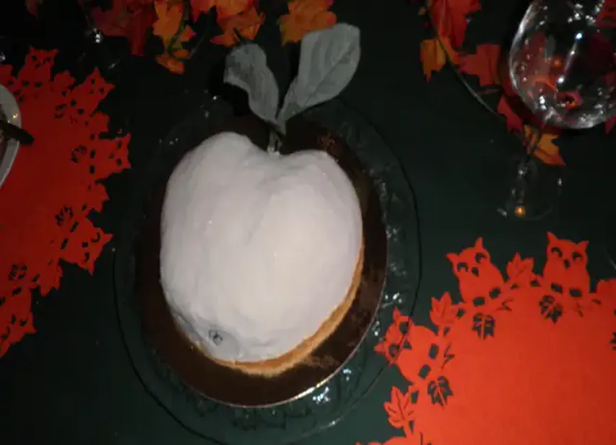Mousse glacée aux pommes et cidre