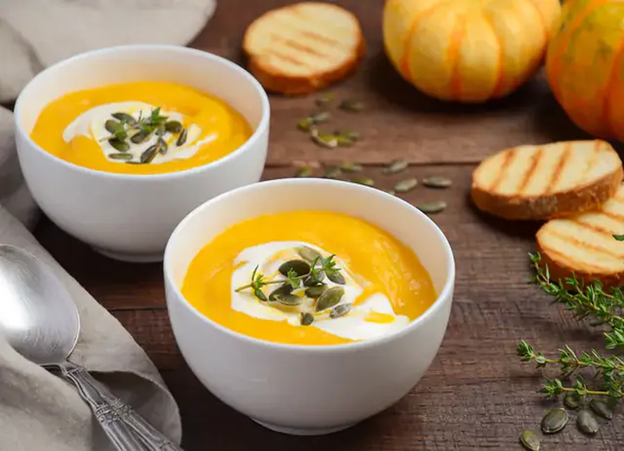 Velouté de butternut au curry