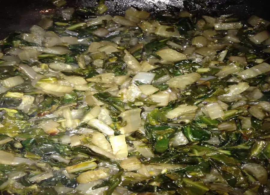 Blettes marinées au citron et à l'huile d'olive