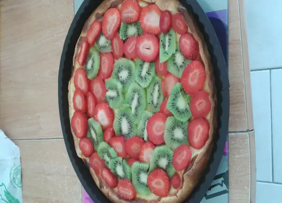 Tarte fraises kiwis à ma façon