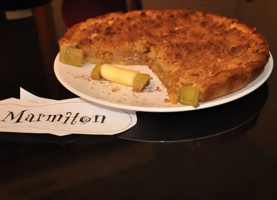 Tarte rhubarbe en crumble