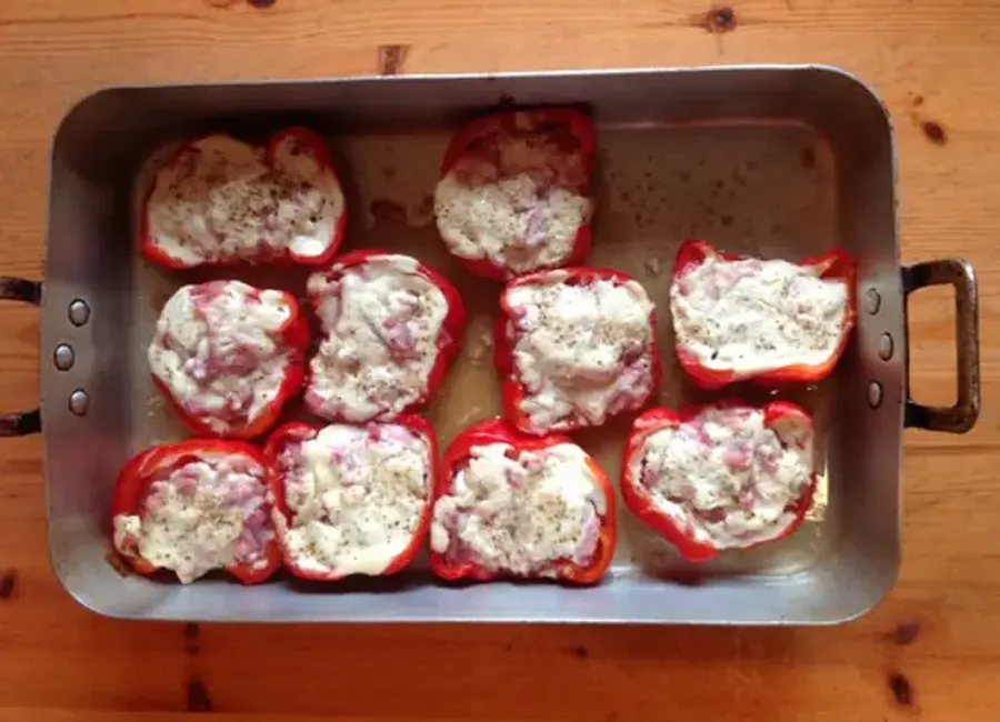 Poivrons chèvre et miel