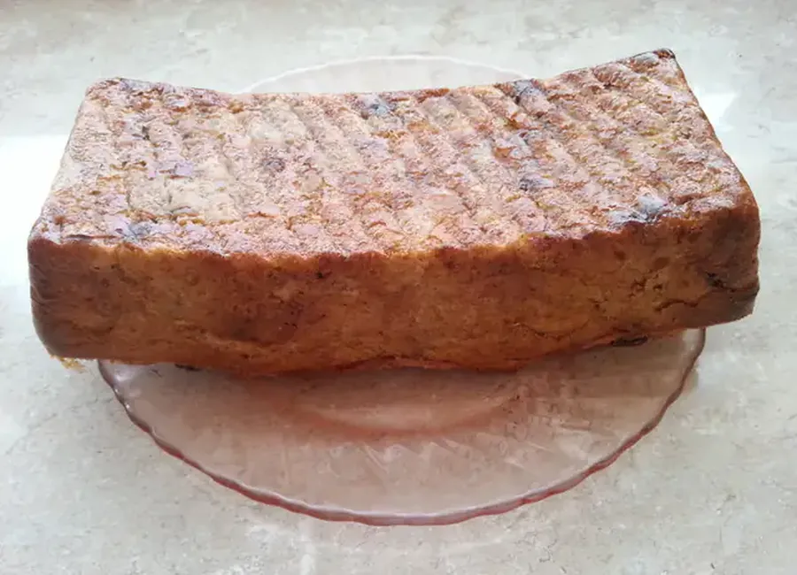 Pudding de pain complet au chocolat