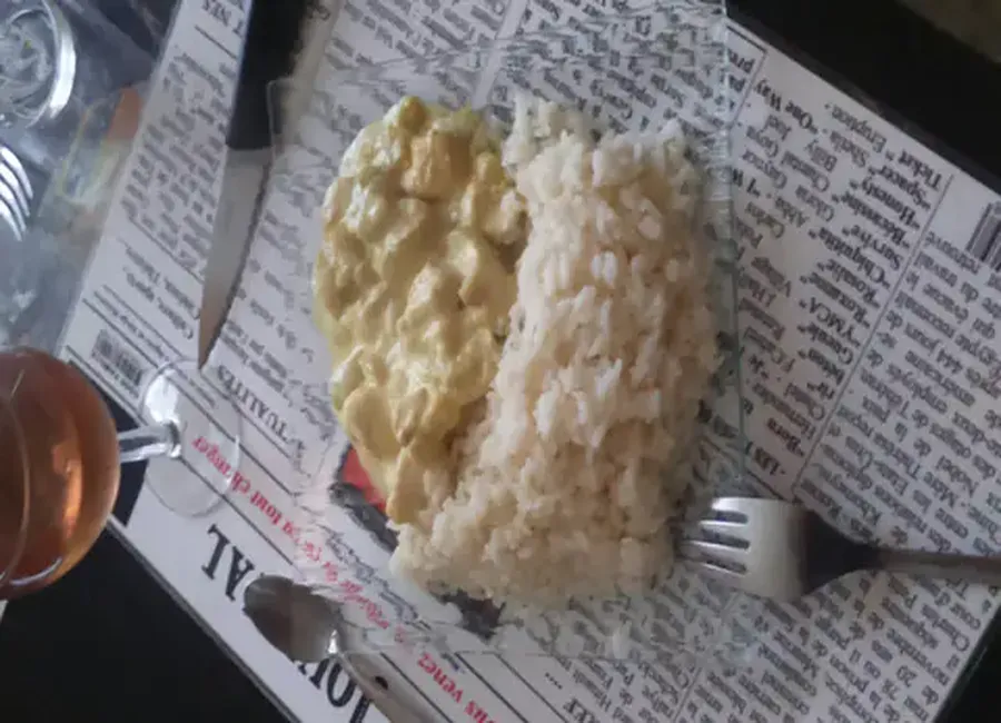 Poêlée de riz et courgette au curry