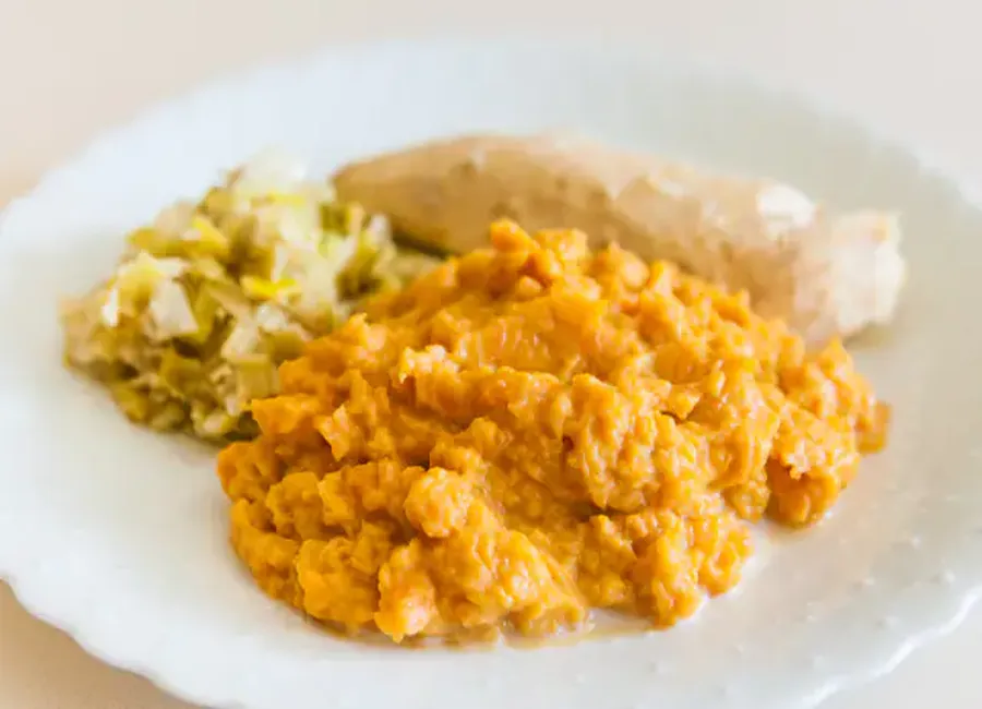 Purée de carottes douces