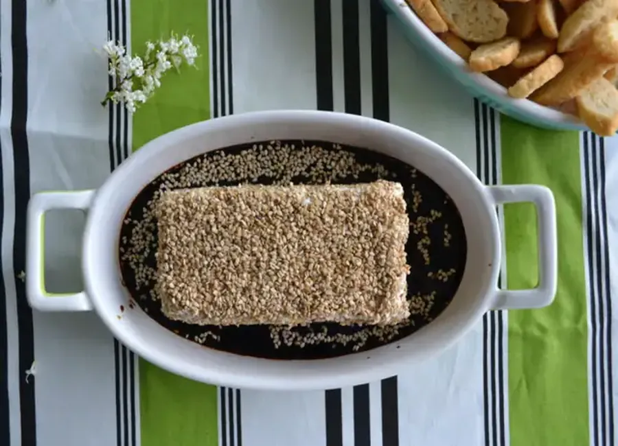 Fromage crémeux au soja & sésame à partager