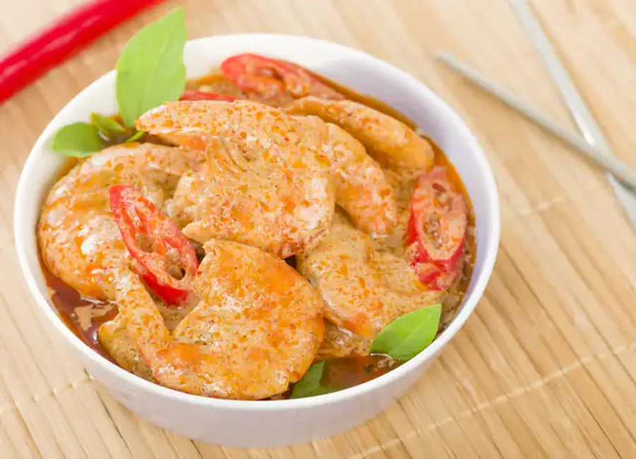 Curry de poisson et crevettes