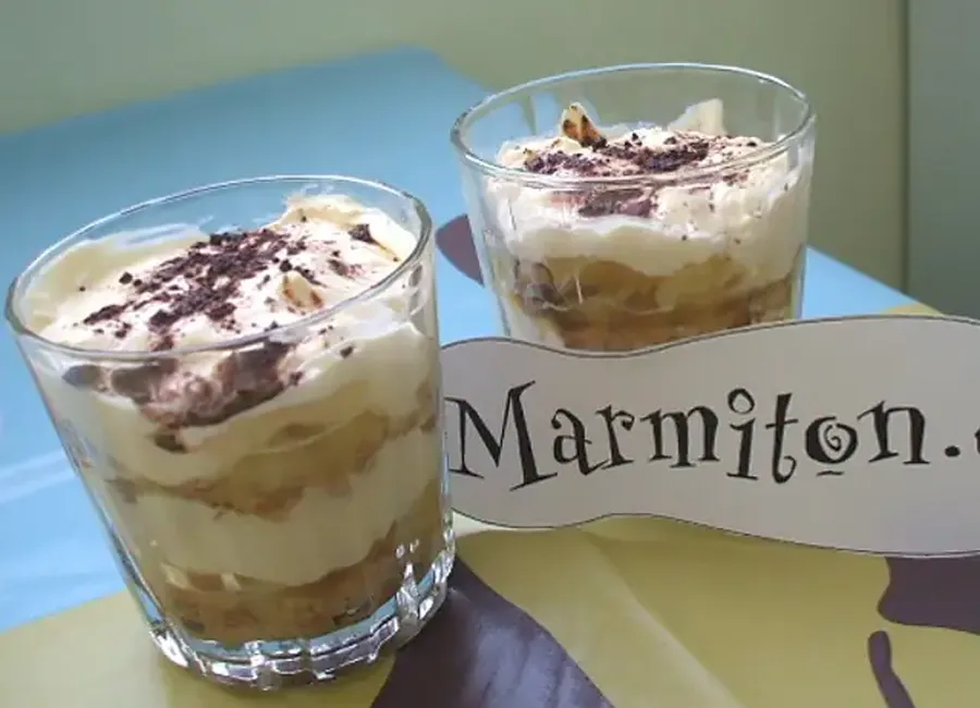 Verrine tiramisu ananas et cookies