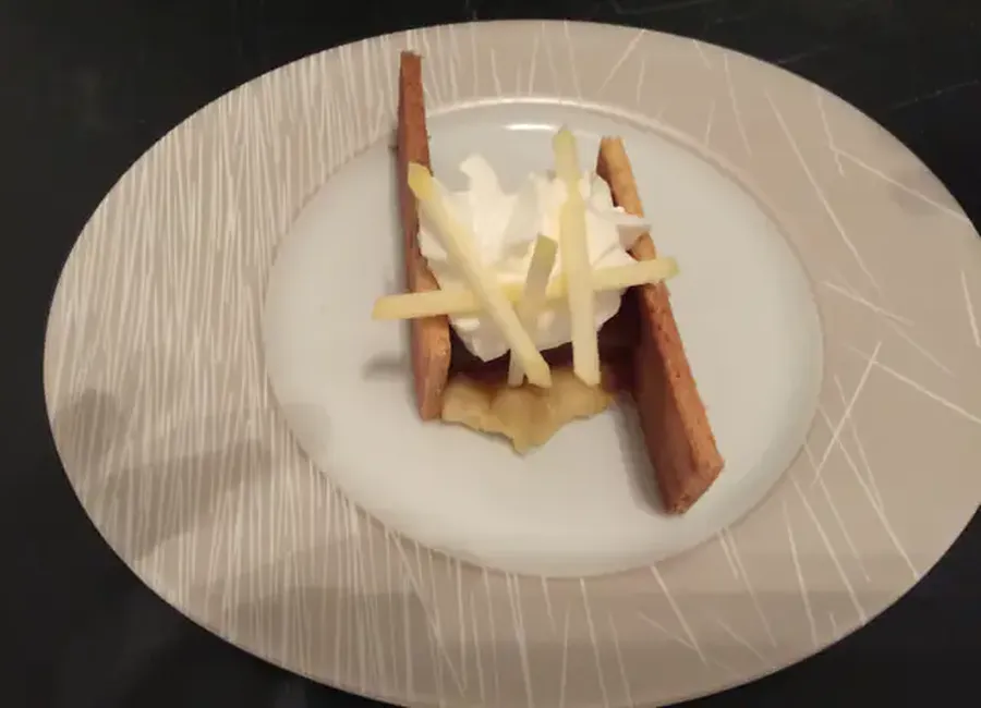 Tarte aux pommes revisitée façon xavier de top chef