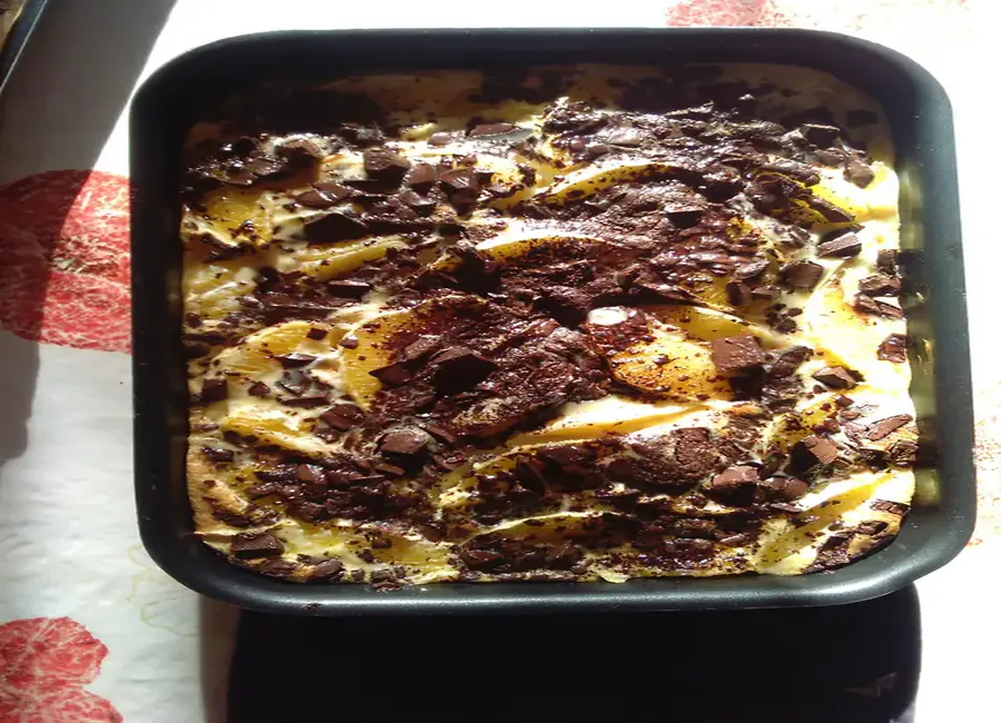 Gratin à l'orange et au chocolat