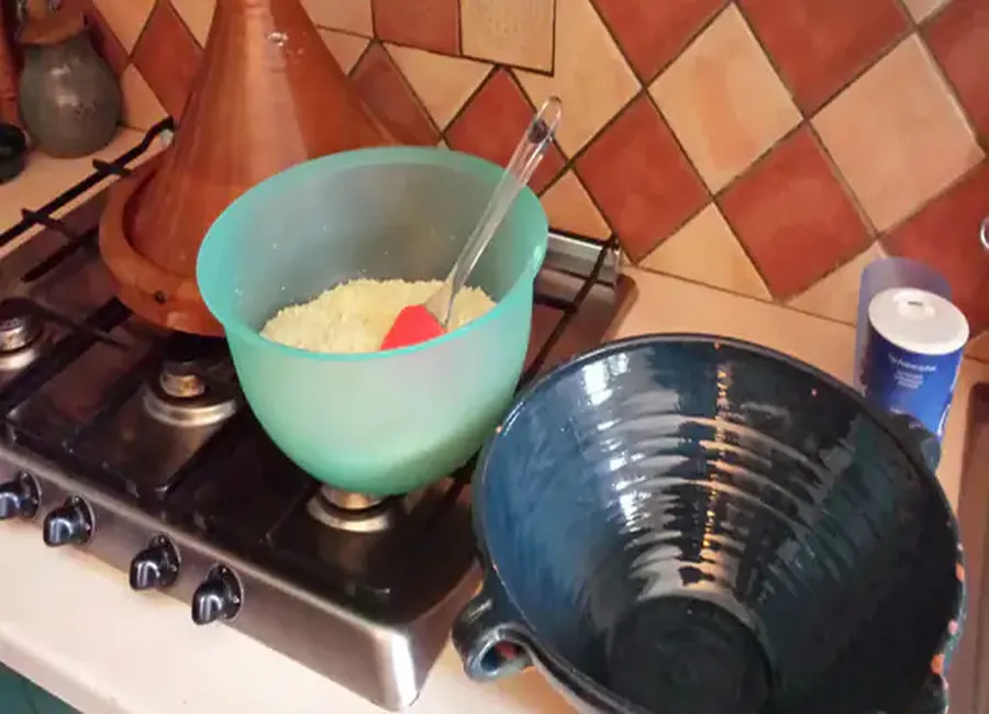 La recettes de semoule pour couscous