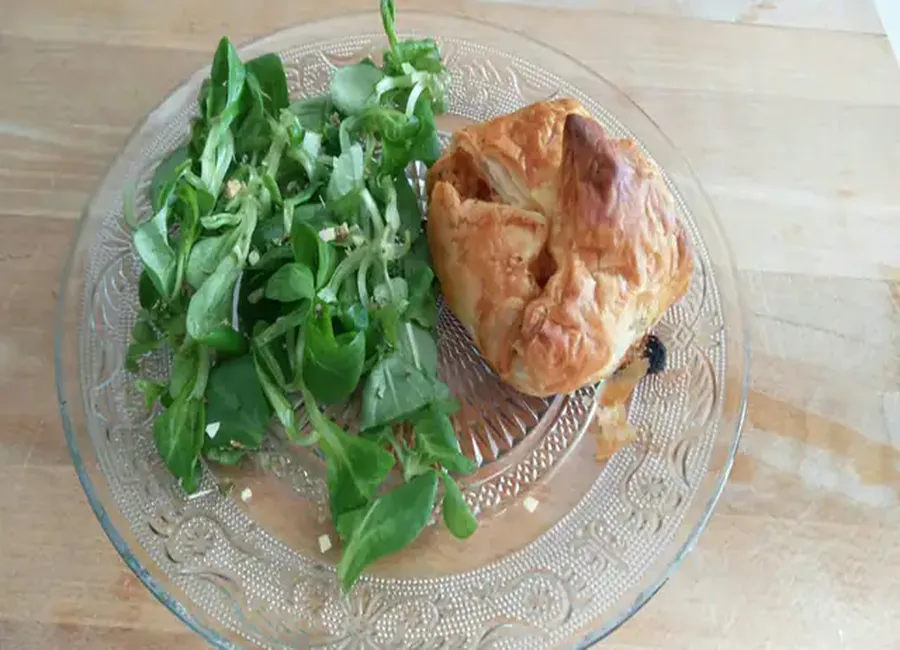 Feuilletés aux légumes et chèvre