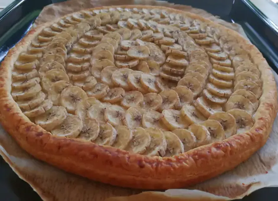 Feuilleté de bananes-pommes