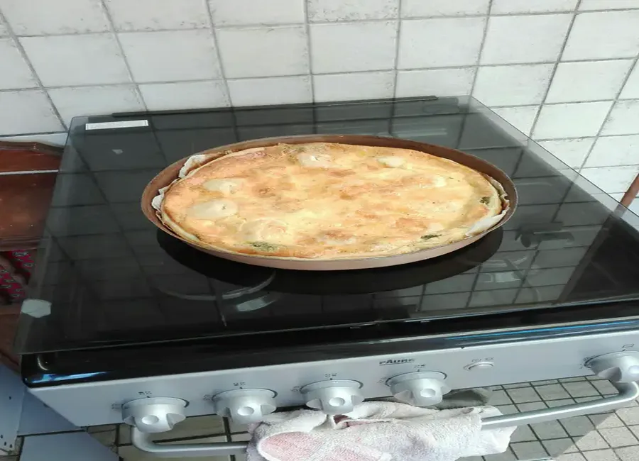 Quiche chèvre et pesto