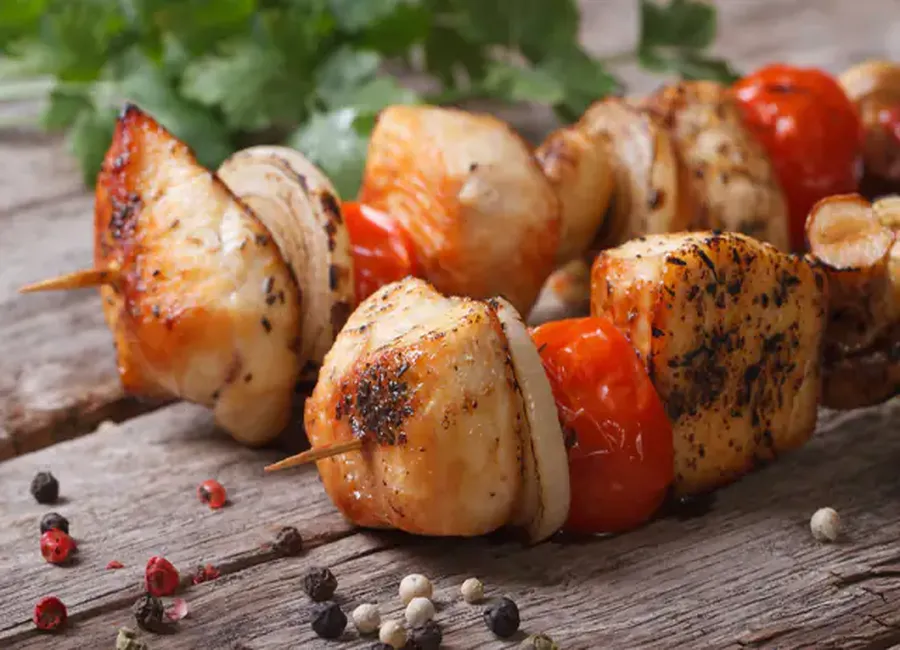 Brochettes de poulet
