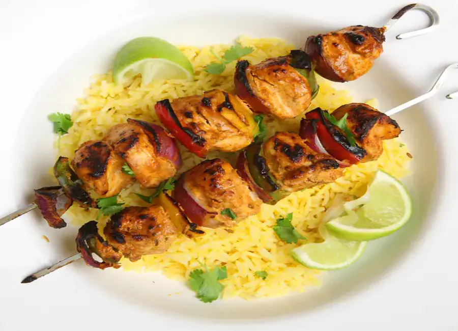 Brochettes de poulet a la mandarine