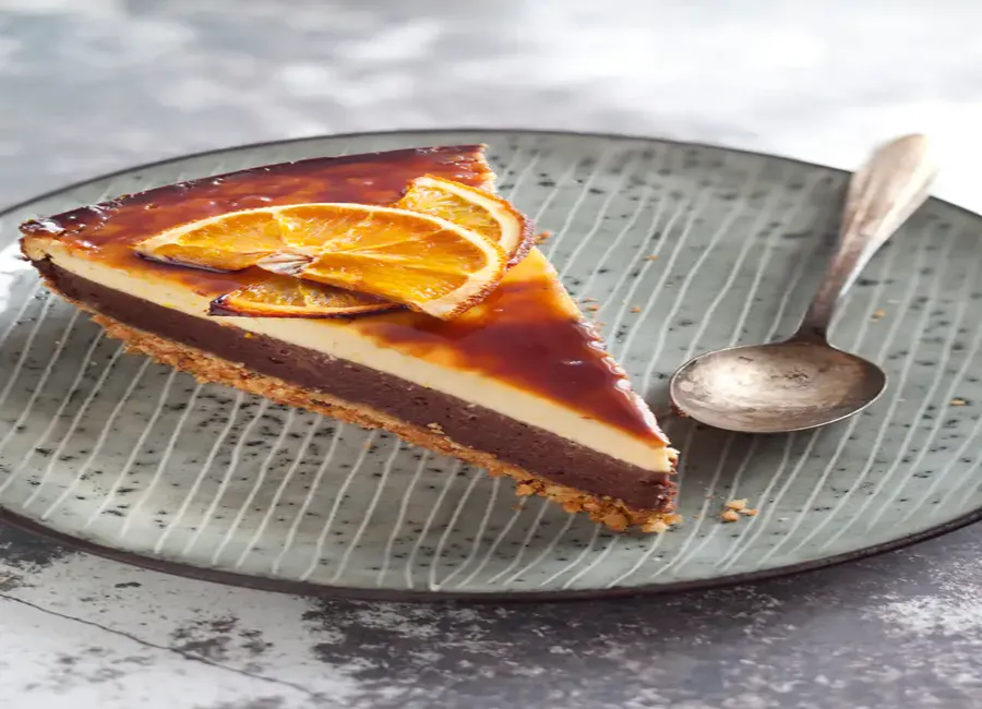 Cheese cake orange et chocolat