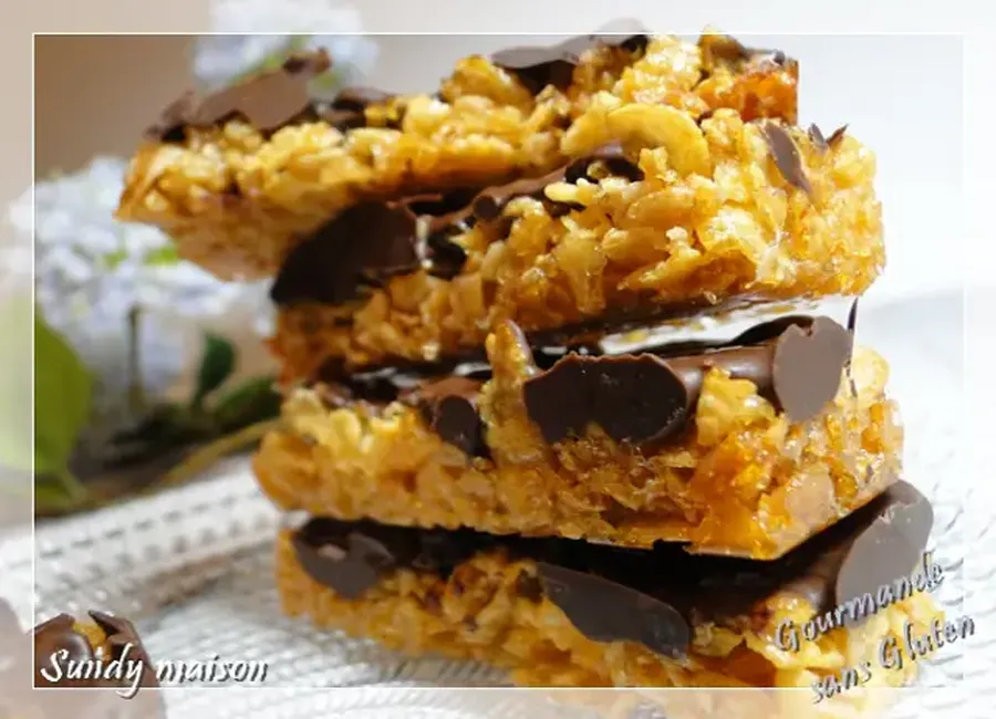 Sundy : barres chocolatées croustillantes sans gluten
