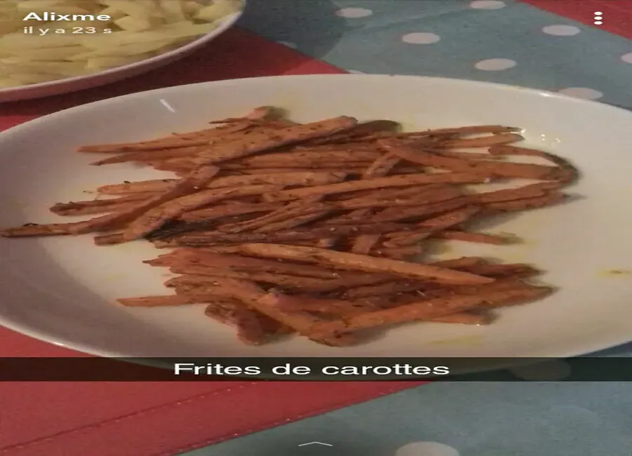 Carottes façon frites au four